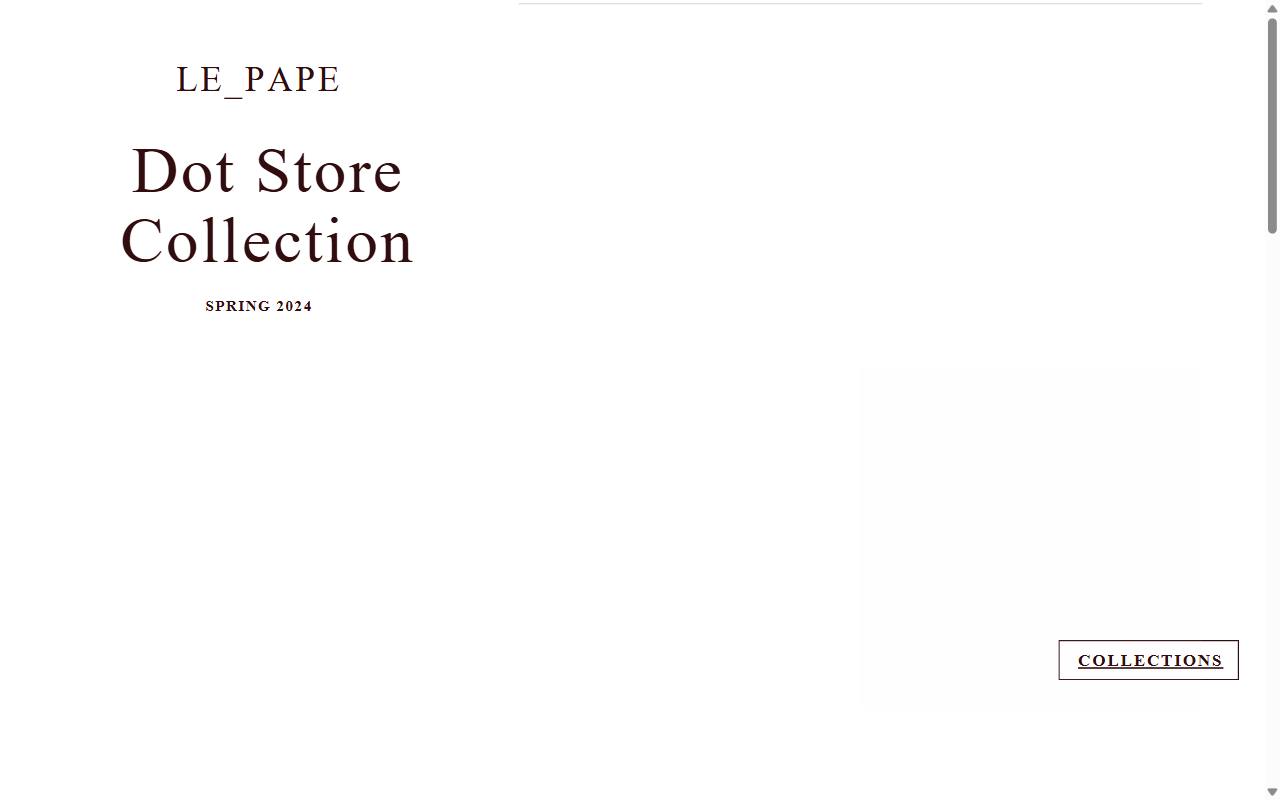 Wayback Machine capture of lepape.store from 2024-09-16