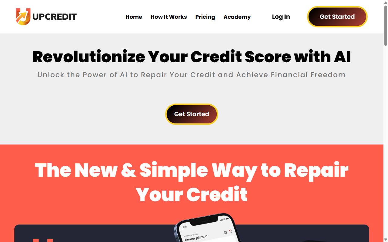 Wayback Machine capture of upcredit.com from 2025-03-21